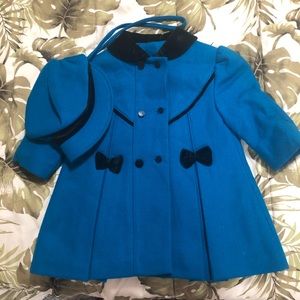 Vintage teal peacoat
